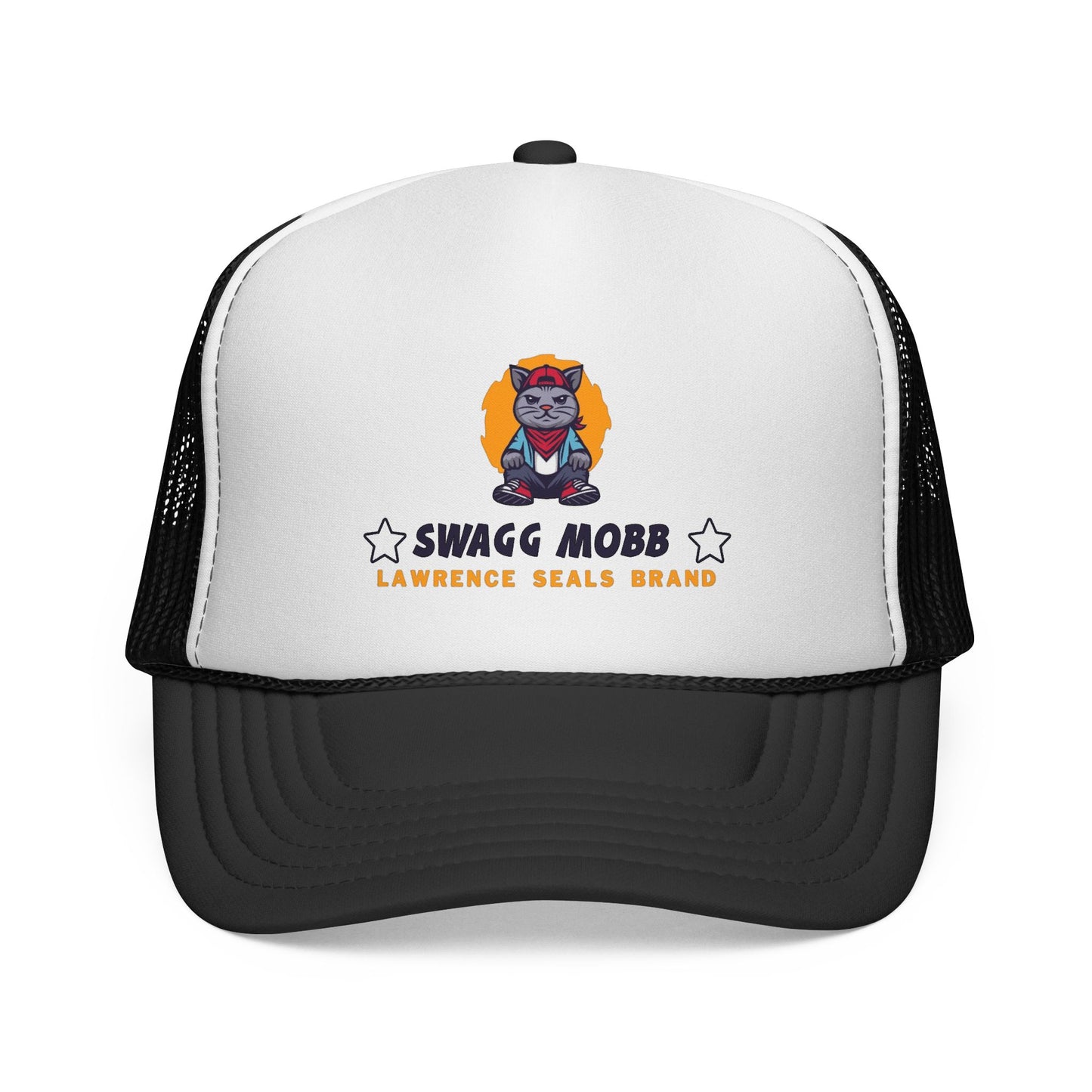 Swagg Mobb Trucker Cap – Retro Cool Cat Mesh Hat