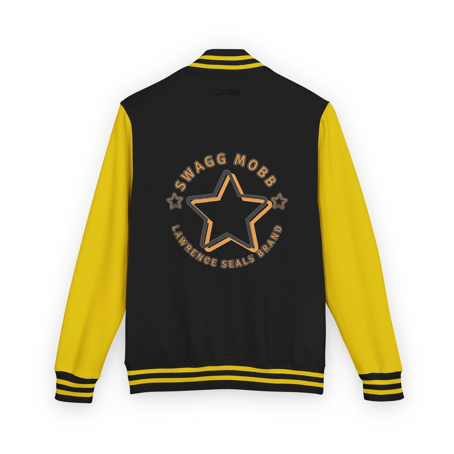Unisex Heavyweight Letterman Jacket - Stylish Star & Badge Design, Sports Apparel, Cozy Layer, Perfect Gift for Graduations, Birthdays