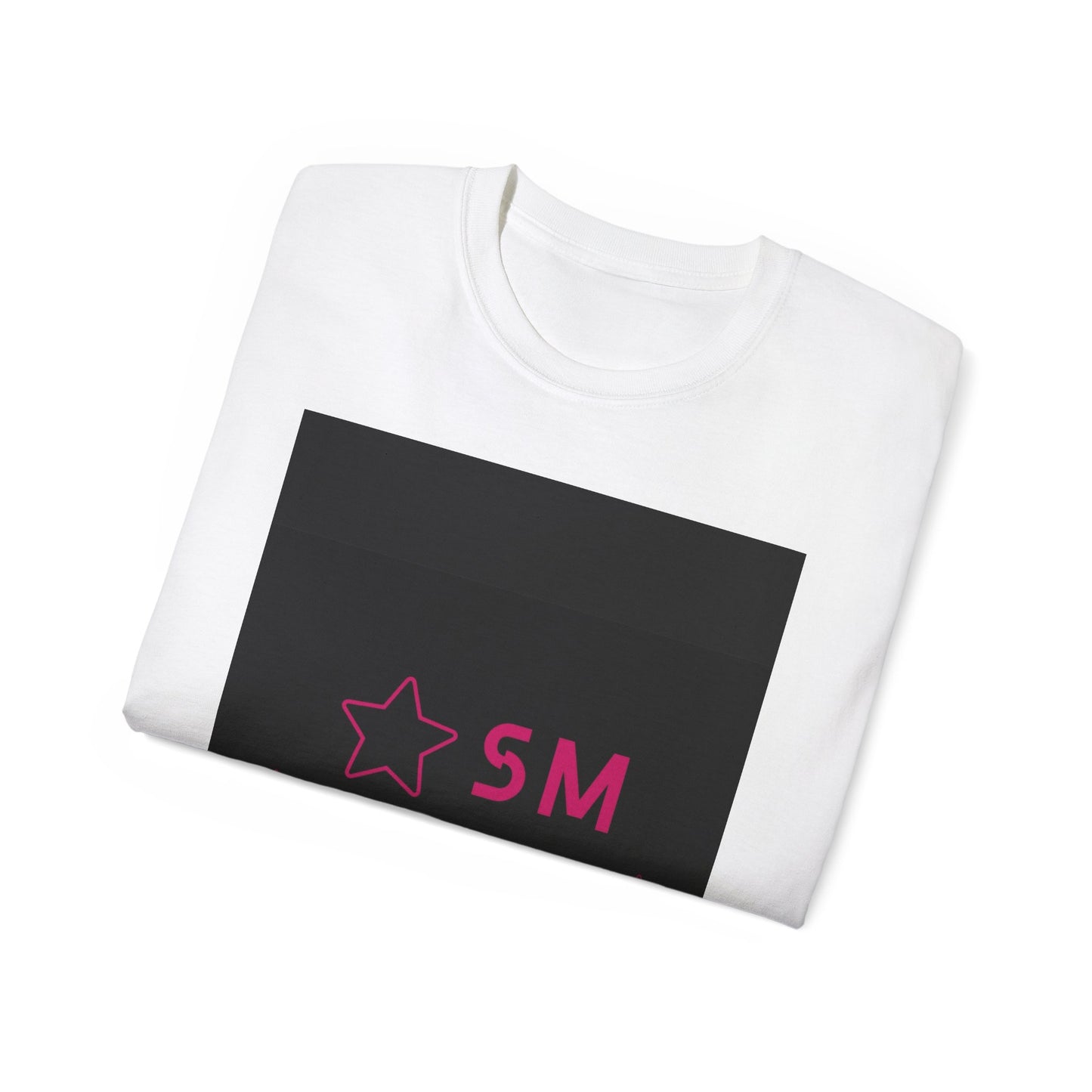 SM Swagg Mobb Logo Tee — Pink Star Logo Cotton T-Shirt